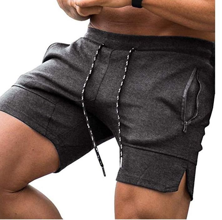 Men Casual Solid Color Sports Shorts