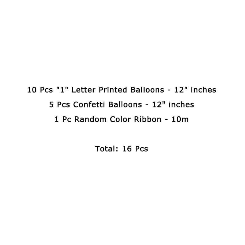 16 Pcs Baby Shower Birthday Party 12 Inches Balloons Set