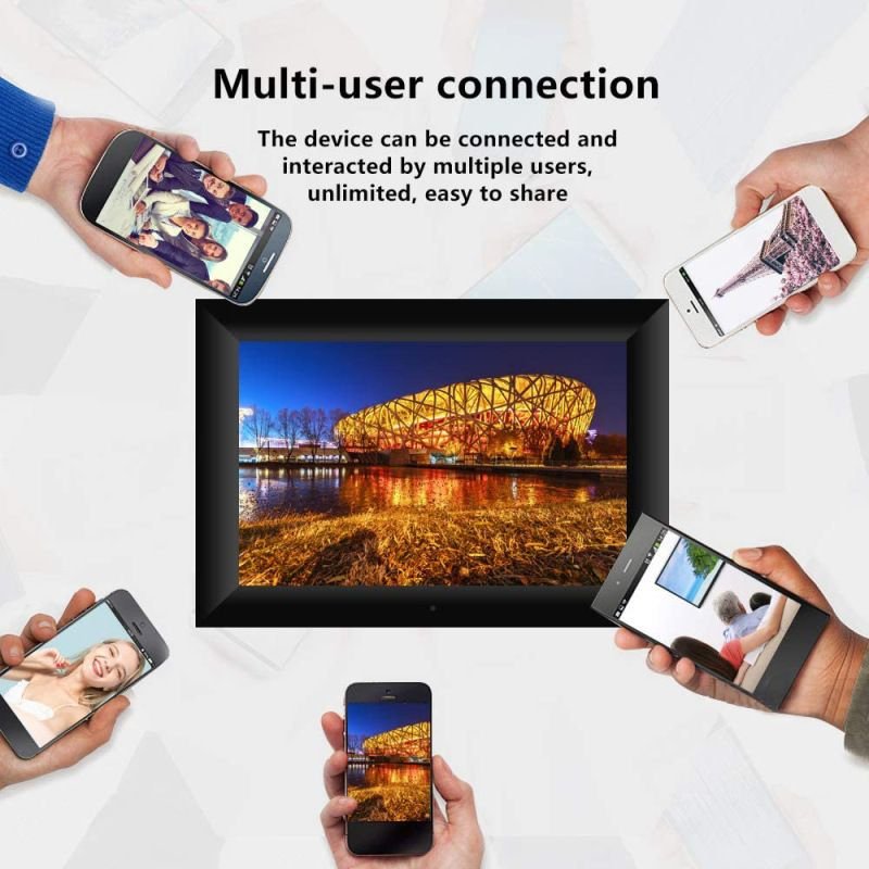 Frameo Digital Smart Cloud Photo Frame Touch Screen Wifi Remote App Electronic Photo Album