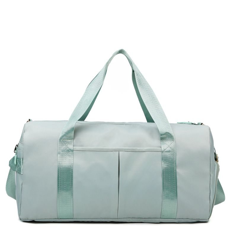 Men Fashion Casual Athleisure Solid Color Dry Wet Separation Oxford Duffle Bags