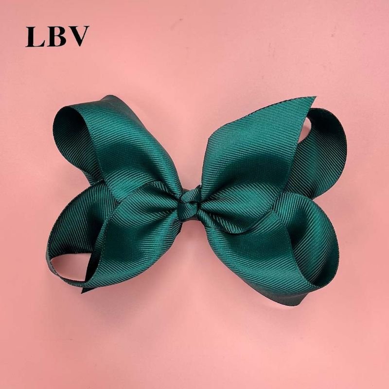 Kids Girls Cute Solid Color Bow Hairpin