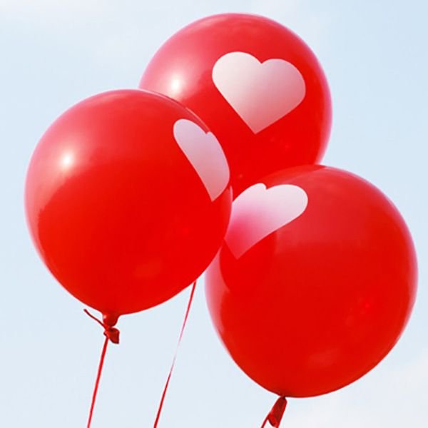12 Inches Heart-Shaped Wedding Room Decoration Balloon I Love You Wedding Balloon