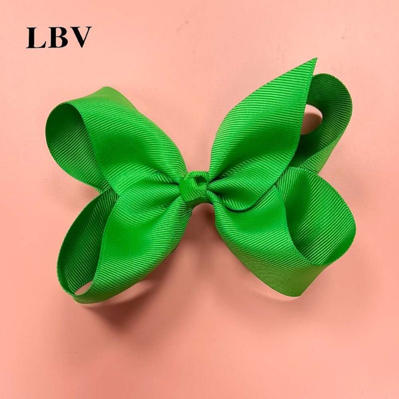 Kids Girls Cute Solid Color Bow Hairpin