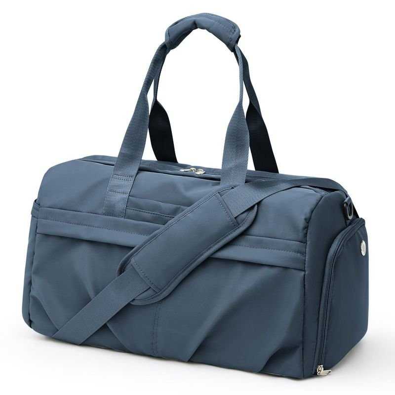 Men Leisure Sports Basic Solid Color Large Capacity Oxford Duffle Bag