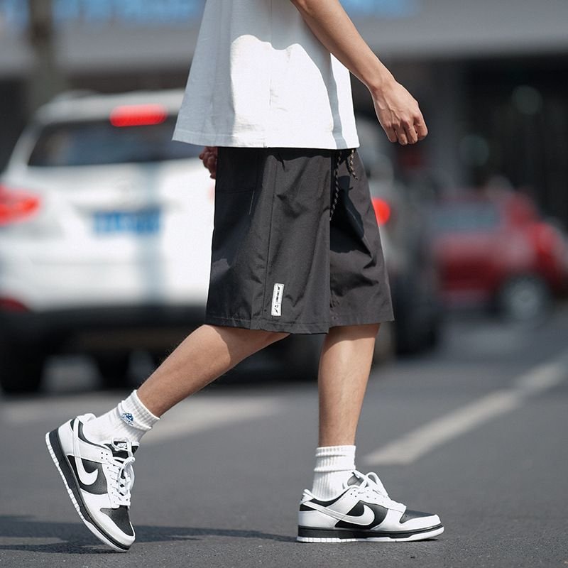 Men Summer Casual Solid Loose Sports Shorts