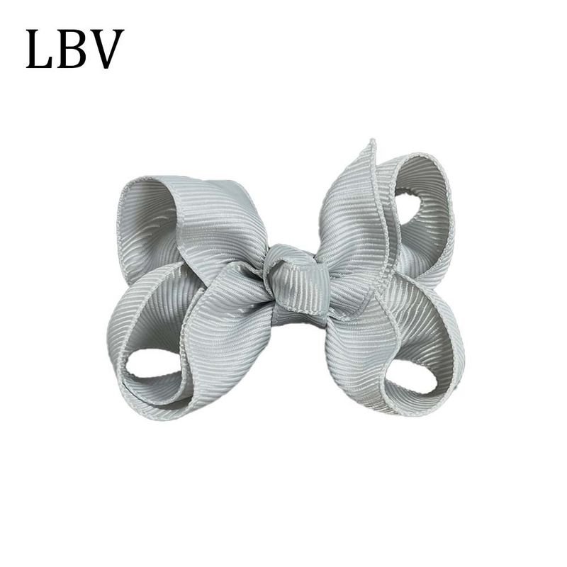 Kids Girls Cute Solid Color Bow Hairpin