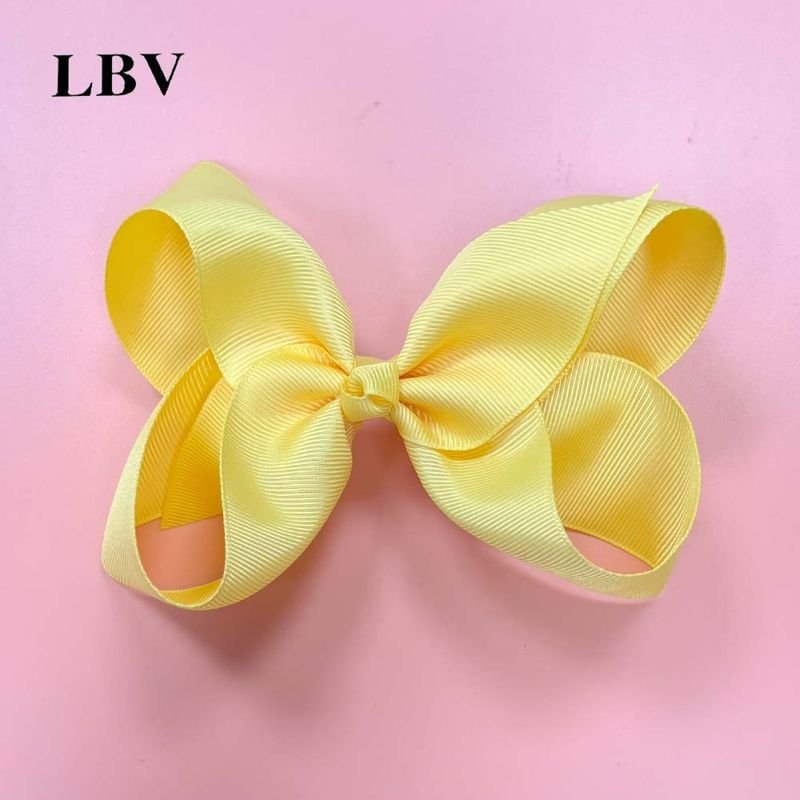 Kids Girls Cute Solid Color Bow Hairpin
