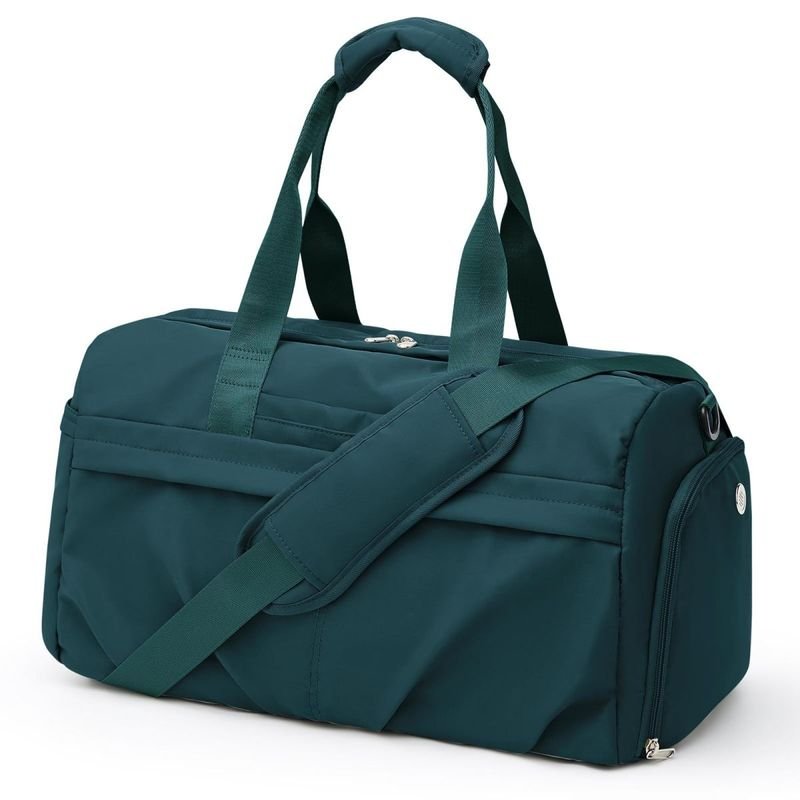 Men Leisure Sports Basic Solid Color Large Capacity Oxford Duffle Bag