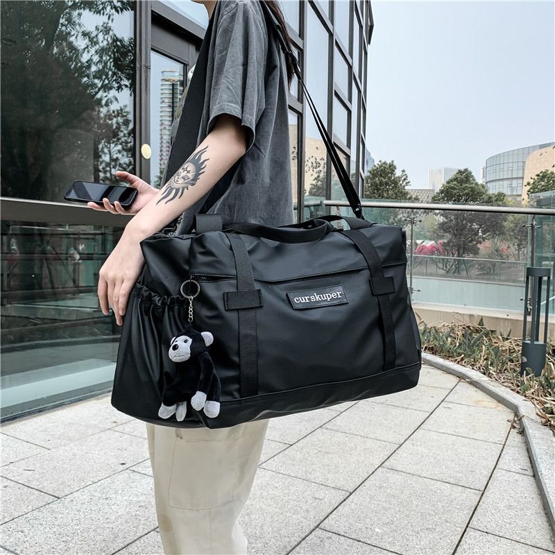 Men Leisure Sports Alphabet Large Capacity Nylon Duffle Bag