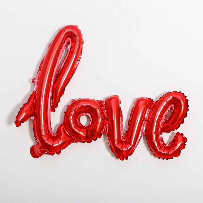 Wedding Room Decoration One-Piece Love Aluminum Foil Balloon Champagne Gold Balloon