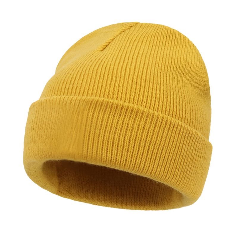Autumn And Winter Fashion Simple Solid Color Warm Knitted Parent-Child Wool Hat