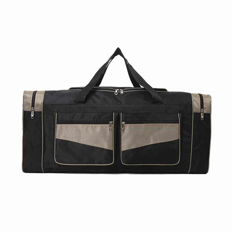 Men Casual Sports Basic Color-Block Foldable Large Capacity Oxford Duffle Bag