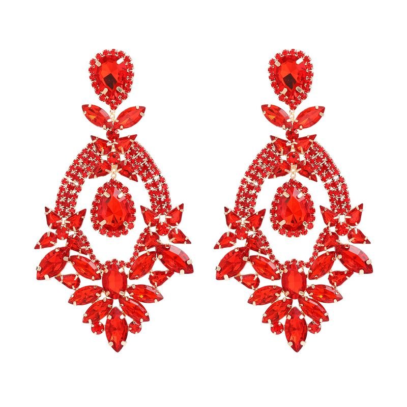 Exaggerated Fashion Rhinestone Earrings