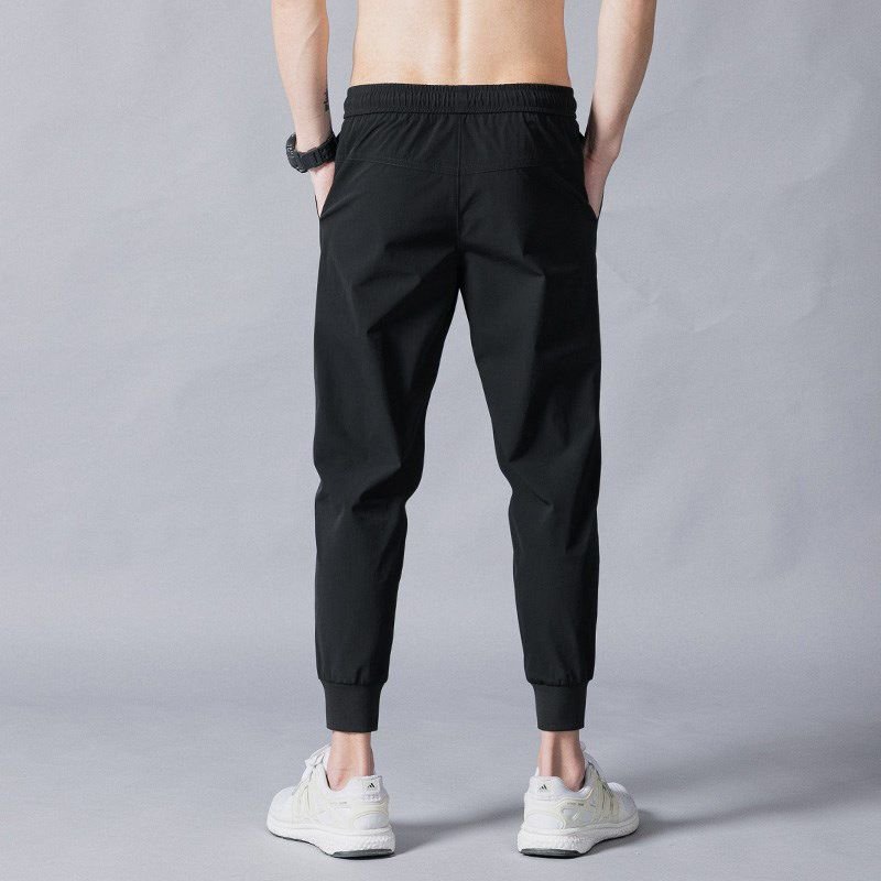 Men Fashion Casual Basic Solid Color Plus Size Jogger Pants