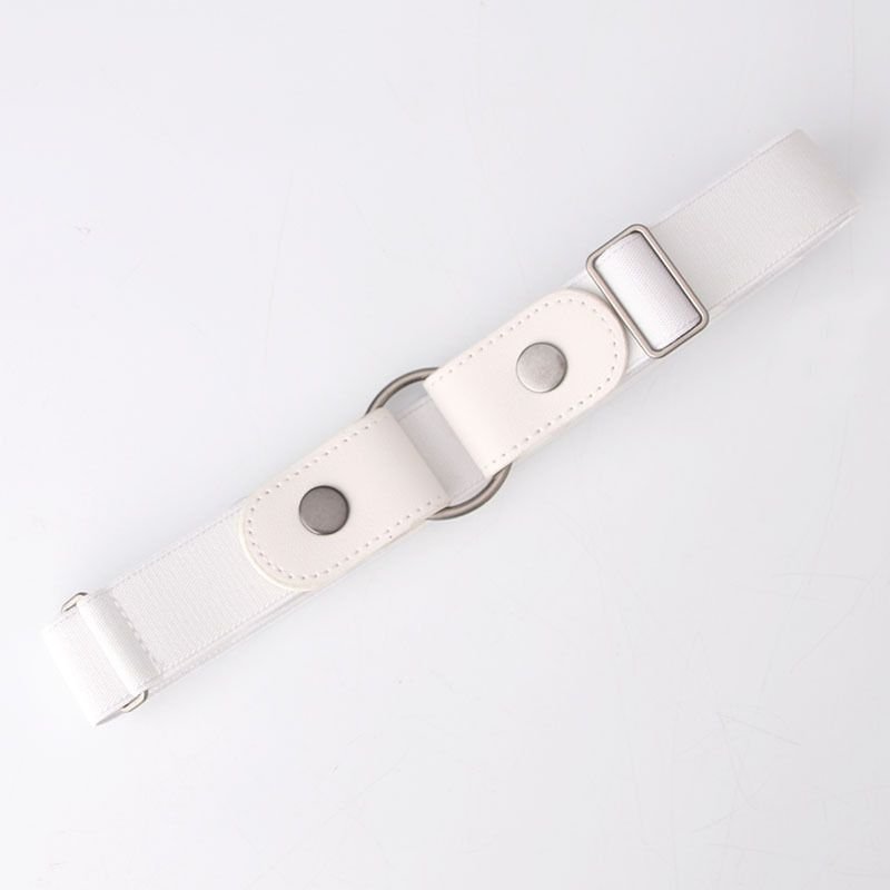 Women Simple Elastic Waist Non-Perforated Belt