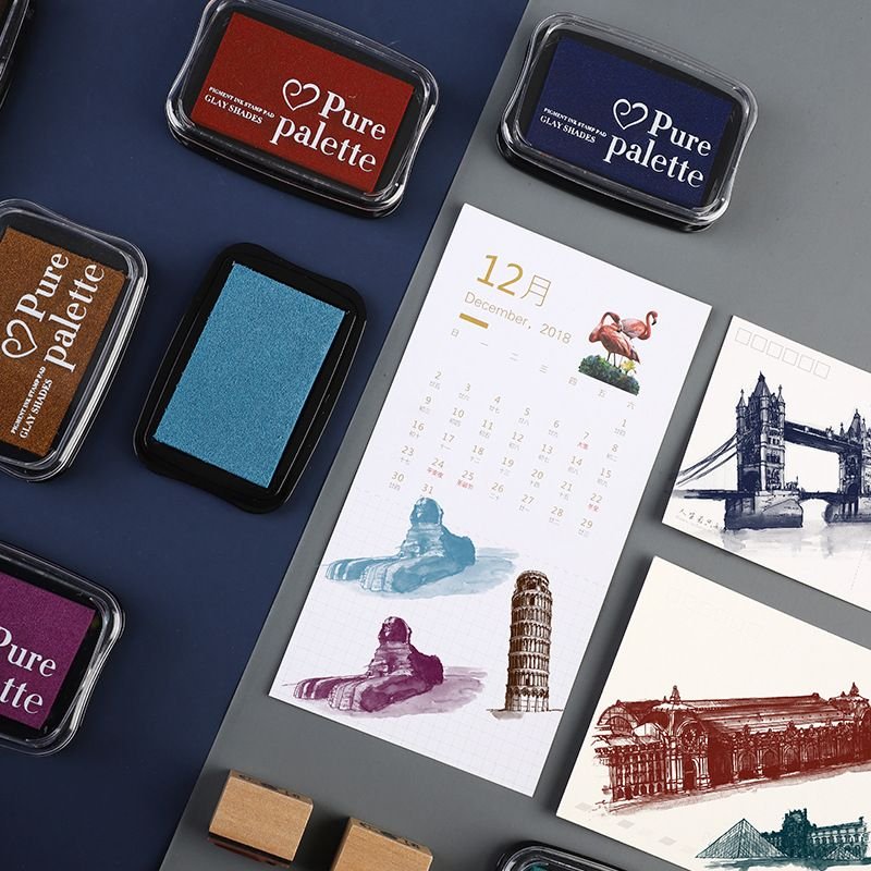 Simple Creative Rectangular Water-Based Sponge Inkpad