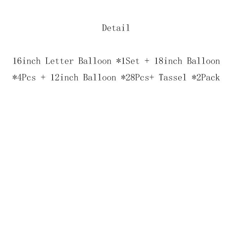 Birthday Party DIY Decorations Rose Gold Balloons Set