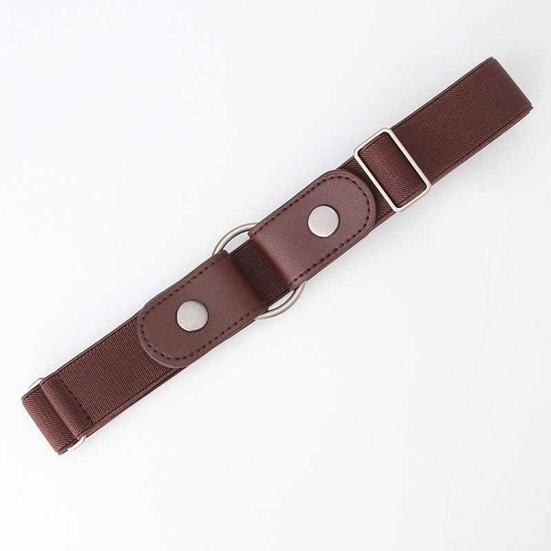 Women Simple Elastic Waist Non-Perforated Belt