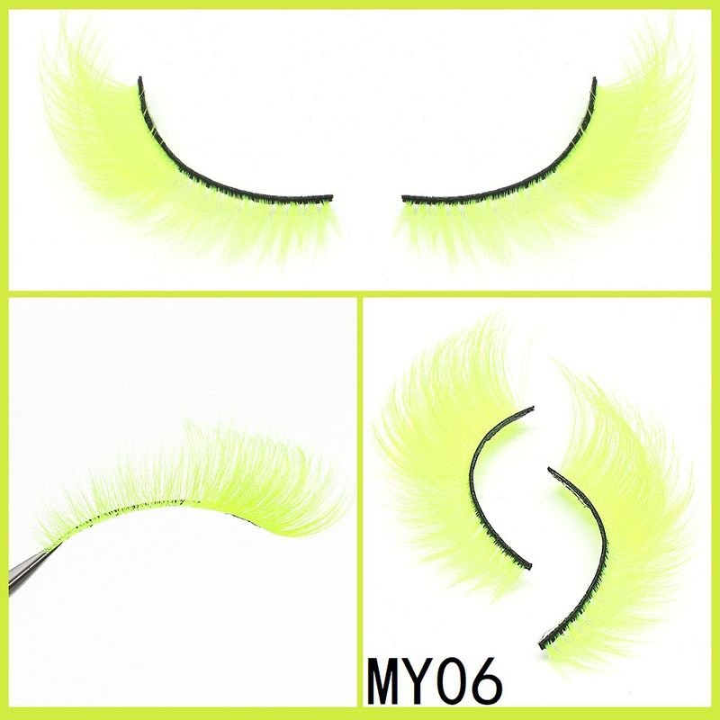 Women Simple Color Eye Tail Lengthening False Eyelashes