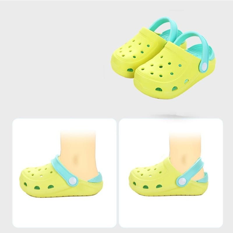 Kids Cute Cartoon Pattern Non-slip Hole Hole Shoes