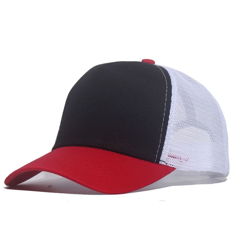 Summer Simple Fashion Mesh Breathable Color Matching Sunshade Cap