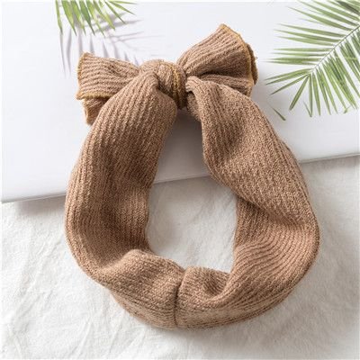 Kids Simple Solid Color Bowknot Elastic Headband