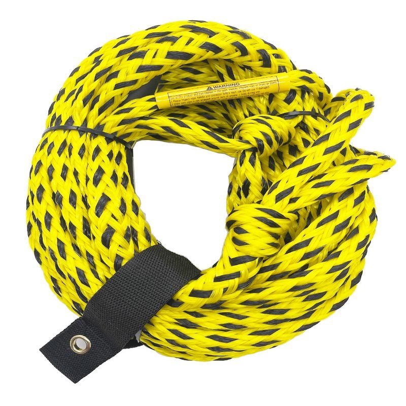 60Ft Tail Wave Towing Rope Water Skiing Rope Large Tension Stable Rope Water Surfing Towing Ring Motorboat Towing Rope