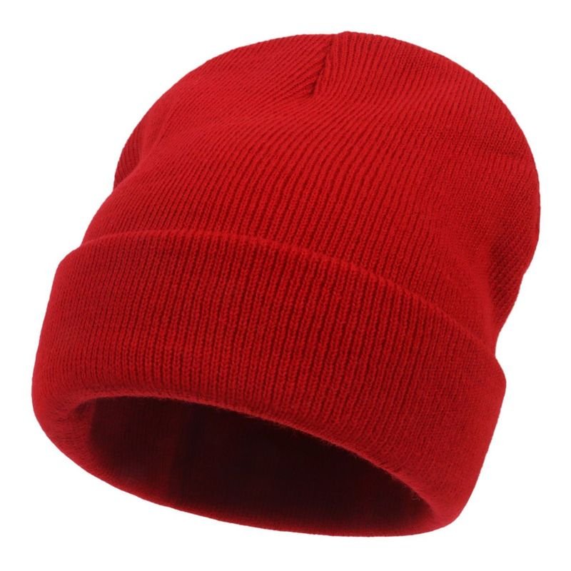 Autumn And Winter Fashion Simple Solid Color Warm Knitted Parent-Child Wool Hat