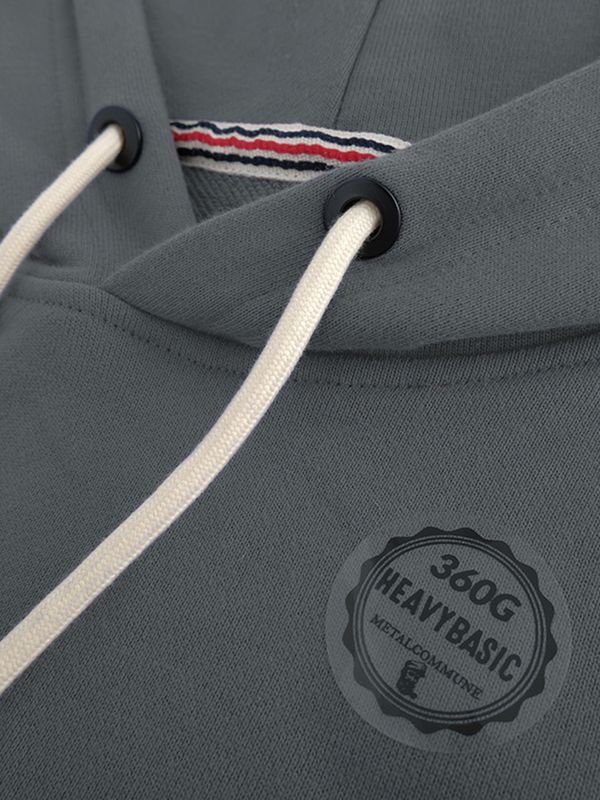 360g Spring And Autumn Heavy Ami Kaji Solid Color Sports Leisure Men And Women Pullover Hoodie Custom