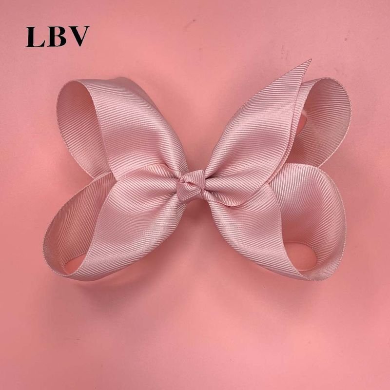 Kids Girls Cute Solid Color Bow Hairpin