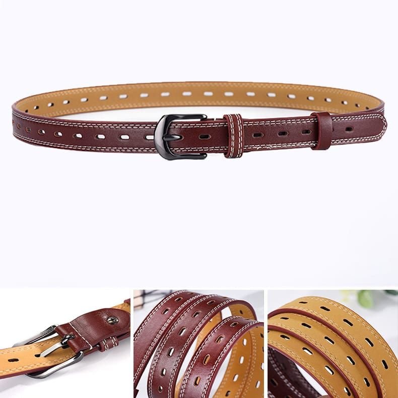 Retro Hollow Design Horseshoe Buckle Belt