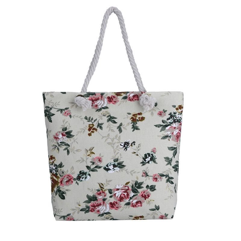 Bohemian Double-Face Printed Canvas Tote Bag